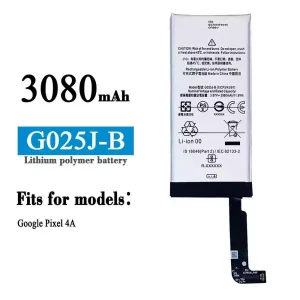 Replacement battery G025J-B for Google PIXEL 4A