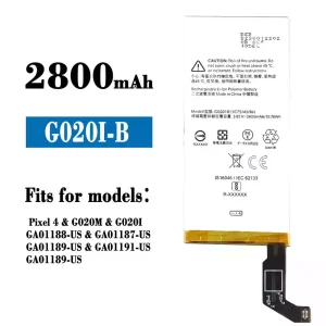 Replacement battery G020I-B for Google Pixel 4