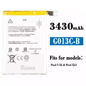 Replacement battery G013C-B for Google Pixel 3 XL