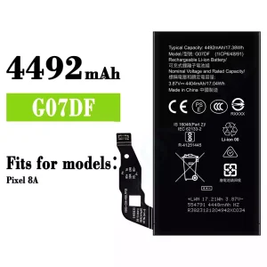 Replacement battery G07DF for Google Pixel 8A