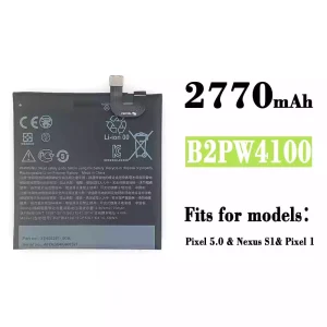 Replacement battery B2PW4100 for Google Pixel 5.0 / Nexus S1 / Pixel 1