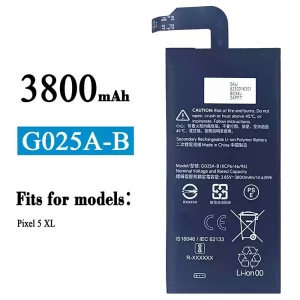 Replacement battery G025A-B for Google Pixel 5 XL