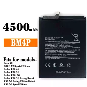 Replacement battery BM4P for Xiaomi Redmi K30,Poco X2