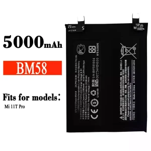 Replacement battery BM58 for Xiaomi Mi 11T Pro