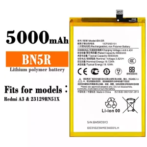 Replacement battery BN5R for Xiaomi Redmi A3
