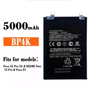 Replacement battery BP4K for Xiaomi Poco X5 Pro 5G / REDMI Note 12 Pro / Poco F5