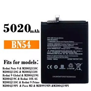 Replacement battery BN54 for Xiaomi Redmi Note 9 / Redmi 10X 4G / Poco M2