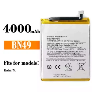 Replacement battery BN49 for Xiaomi Redmi 7A
