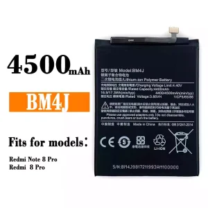 Replacement battery BM4J for Xiaomi Redmi Note 8 Pro / Redmi 8 Pro
