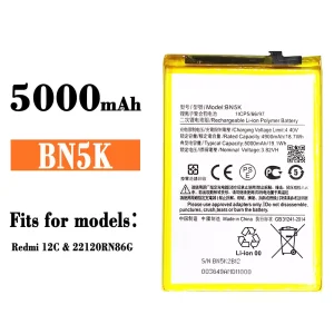 Replacement battery BN5K for Xiaomi Redmi 12C