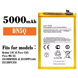 Replacement battery BN5Q for Xiaomi Redmi 13C