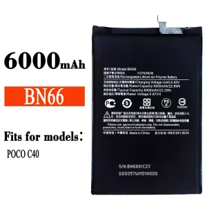 Replacement battery BN66 for Xiaomi poco C40