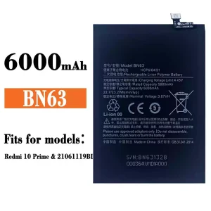 Replacement battery BN63 for Xiaomi Redmi 10