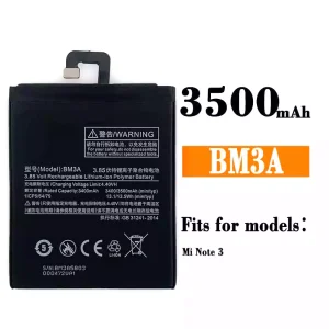 Replacement battery BM3A for Xiaomi Mi NOTE 3
