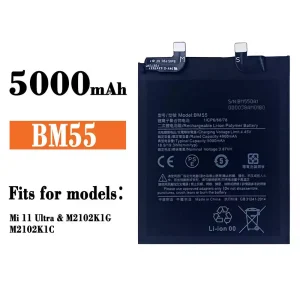 Replacement battery BM55 for Xiaomi Mi 11 Ultra