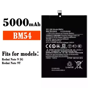 Replacement battery BM54 for Xiaomi Redmi Note 9 5G / Redmi Note 9T
