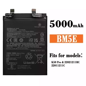 Replacement battery BM5E for Xiaomi K50 Pro