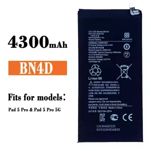 Replacement battery BN4D for Xiaomi Pad 5 Pro