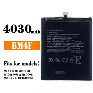 Replacement battery BM4F for Xiaomi Mi A3 / Mi 9 Lite
