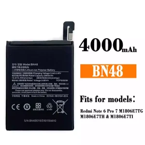 Replacement battery BN48 for Xiaomi Redmi Note 6 Pro