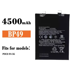 Replacement battery BP49 for Xiaomi Poco F4 5G / Redmi K40s