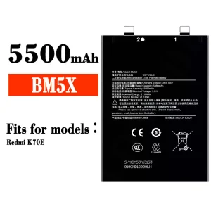Replacement battery BM5X for Xiaomi Redmi K70E