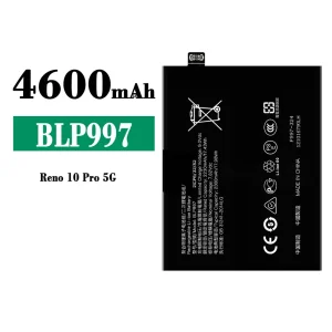 Replacement battery BLP997 for OPPO Reno 10 Pro