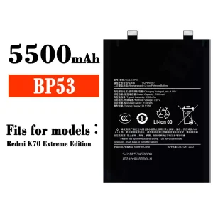 Replacement battery BP53 for Xiaomi Redmi K70 Extreme Edition