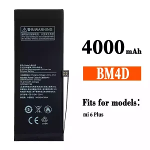 Replacement battery BM4D for Xiaomi Mi 6 plus