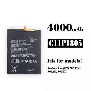 Replacement battery C11P1805 for Asus Zenfone Max (M2)