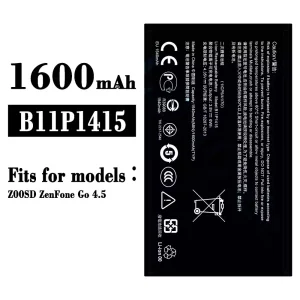 Replacement battery B11P1415 for Asus ZenFone Co 4.5