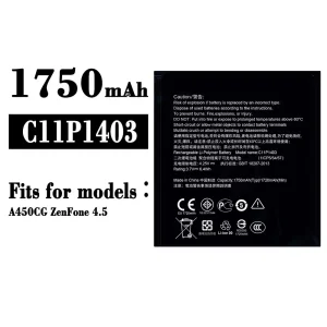 Replacement battery C11P1403 for Asus ZenFone 4.5