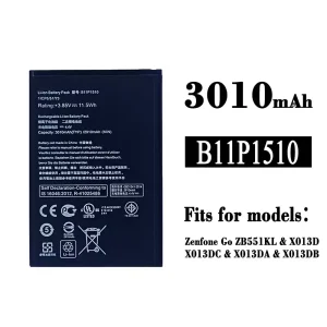 Replacement battery B11P1510 for Asus Zenfone Go ZB551KL