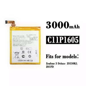 Replacement battery C11P1605 for Asus ZenFone 3 Deluxe