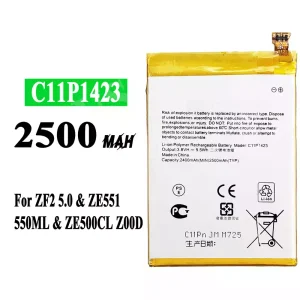 Replacement battery C11P1423 for Asus Zenfone 2 5.0 / ZE551 / 550ML / ZE500CL / Z00D