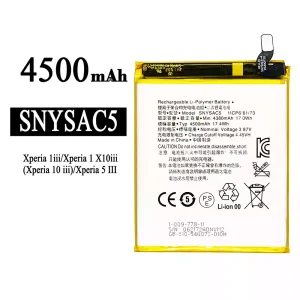 Replacement battery SNYSAC5 for Sony xperia X1iii X5iii X10iii