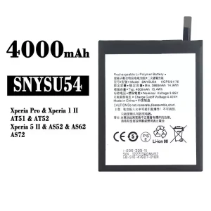Replacement battery SNYSU54 for Sony Xperia Pro,X1ii/5/5ii