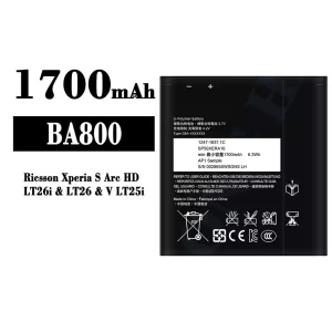 Replacement battery BA800 for Sony Ricsson Xperia S Arc HD / LT26i / V LT25i / LT26