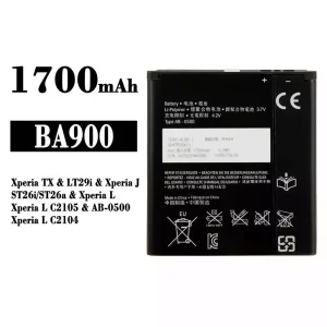Replacement battery BA900 for Sony Xperia TX / Xperia J / Xperia L