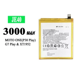 Replacement battery JE40 for Motorola Moto G7 / Moto G7 Play / Moto One / P30 Play