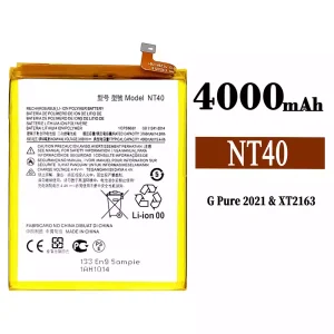 Replacement battery NT40 for Motorola G Pure 2021 / E20 / K14