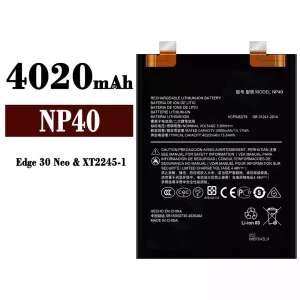 Replacement battery NP40 for Motorola Edge 30 Neo