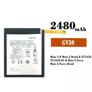 Replacement battery GV30 for Motorola Moto Z / Moto Z Droid / Moto Z Force / Moto Z Force Droid