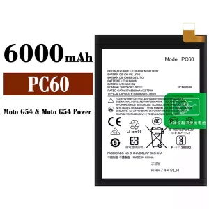 Replacement battery PC60 for Motorola Moto G54 / Moto G54 Power / Moto G24 Power