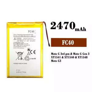 Replacement battery FC40 for Motorola Moto G 3rd gen / Moto G Gen 3 / Moto G3