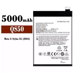 Replacement battery QS50 for Motorola Moto G Stylus 5G(2024)