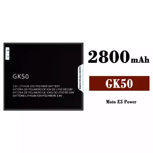 Replacement battery GK50 for Motorola E 3 Power