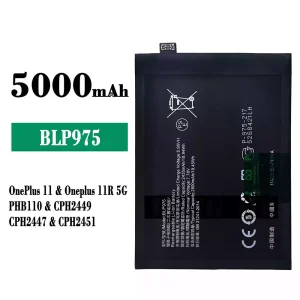 Replacement battery BLP975 for OnePlus 11 / Oneplus 11R 5G