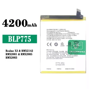 Replacement battery BLP775 for OPPO Realme X3