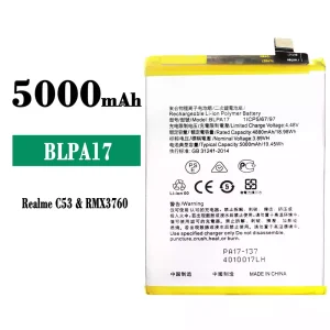 Replacement battery BLPA17 for OPPO Realme C53 / C67 NFC / C65 4G / C67 4G